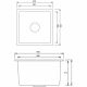 Elite Granite Sink 43X43X21.5 cm