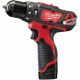 Milwaukee M12 BPD-202C Subcompact Cordless Impact Drill in Transport Case (2x 2.0Ah battery + charger)