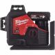 Milwaukee M12 3PL-401C Three-dimensional Cordless Laser Green with 3x360° Laser Circles in Transport Case (1x 4.0Ah battery + charger)