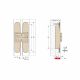 Ceam - 1130 Model 3D Adjustable Concealed Hinges