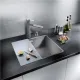 Blanco Chopping Board for Kitchen Sink, Silver Glass