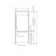 Carysil Built-In Combi Refrigerator Full Fridge 90cm