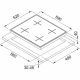 Franke Smart Linear Square Gas Hob with Black Glass