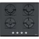 Franke Smart Linear Square Gas Hob with Black Glass