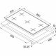 Franke Smart Linear Square Gas Hob with Black Glass