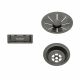 Blanco Waste Set InFino Drain Cover For Sinks Dark Steel