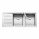 Barazza Easy Stainless Steel Sink Lowered Edge 116x50cm
