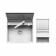 Barazza Lab Cover SS Sink Flush/Built In/Undermounted + B-Free Telescopic Mixer Tap