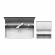 Barazza Lab Cover SS Sink Flush/Built In/Undermounted + B-Free Telescopic Mixer Tap