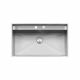 Barazza Lab Stainless Steel Sink with Lowering Flush/Built-In
