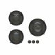 Pitt Cooking 3-Pitts Gas Hob Professional Brass