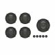 Pitt Cooking 5-Pitts Gas Hob Professional Brass