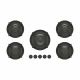 Pitt Cooking 5-Pitts Gas Hob Professional Brass