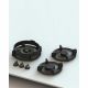 Pitt Cooking 3-Pitts Gas Hob Professional Brass