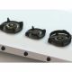 Pitt Cooking 3-Pitts Gas Hob Professional Brass