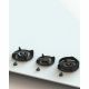 Pitt Cooking 3-Pitts Gas Hob Professional Brass