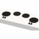 Pitt Cooking 4-Pitts Induction Hob Black Finish