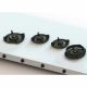 Pitt Cooking 4-Pitts Gas Hob Professional Brass