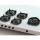 Pitt Cooking 5-Pitts Gas Hob Professional Brass