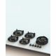 Pitt Cooking 5-Pitts Gas Hob Professional Brass