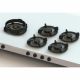 Pitt Cooking 5-Pitts Gas Hob Professional Brass