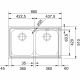 Franke Neptune NEX 620 Satin Stainless Steel Sink