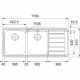 Franke Neptune NEX 621 Satin Stainless Steel Sink