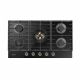 CM Ora Matt Black Glass Gas Hob 90cm