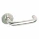 Briton Return to Door Round Bar Lever Handle Pair - Stainless Steel Finish