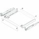 Blum - Legrabox Drawer M Full Extension 500mm Length - Set(Cabinet Profile (LR) + Drawer Side (LR) + Back Fixing Bracket (LR) + 2Pcs Front Fixing Bracket)
