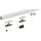 Hawa - Top Track Aluminum Plain Anodized Predrilled - Suitable For 80 Z Junior System