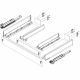Blum - Legrabox Drawer M Full Extension 500mm Length - Set(Cabinet Profile (LR) + Drawer Side (LR) + Back Fixing Bracket (LR) + 2Pcs Front Fixing Bracket)