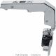 Blum - Clip Top Blumotion Blind Corner Hinge 95° Nickel Plated + Cruciform Mounting Plate