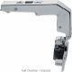 Blum - Clip Top Blumotion Blind Corner Hinge 95° Nickel Plated + Cruciform Mounting Plate