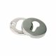 Briton - Pair of 52 mm Euro-Profile Circular Escutcheon [8 mm Projection] - Stainless Steel Finish